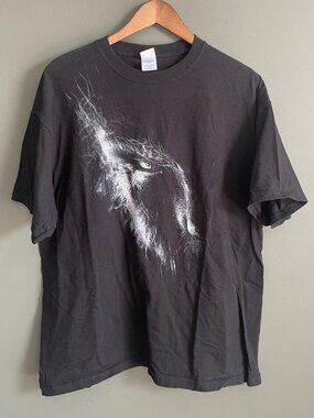 Men's Black and Grey T-shirt